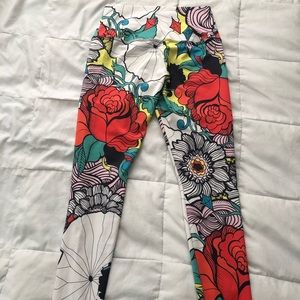 Om Shanti Retro Rose Eco Friendly Legging